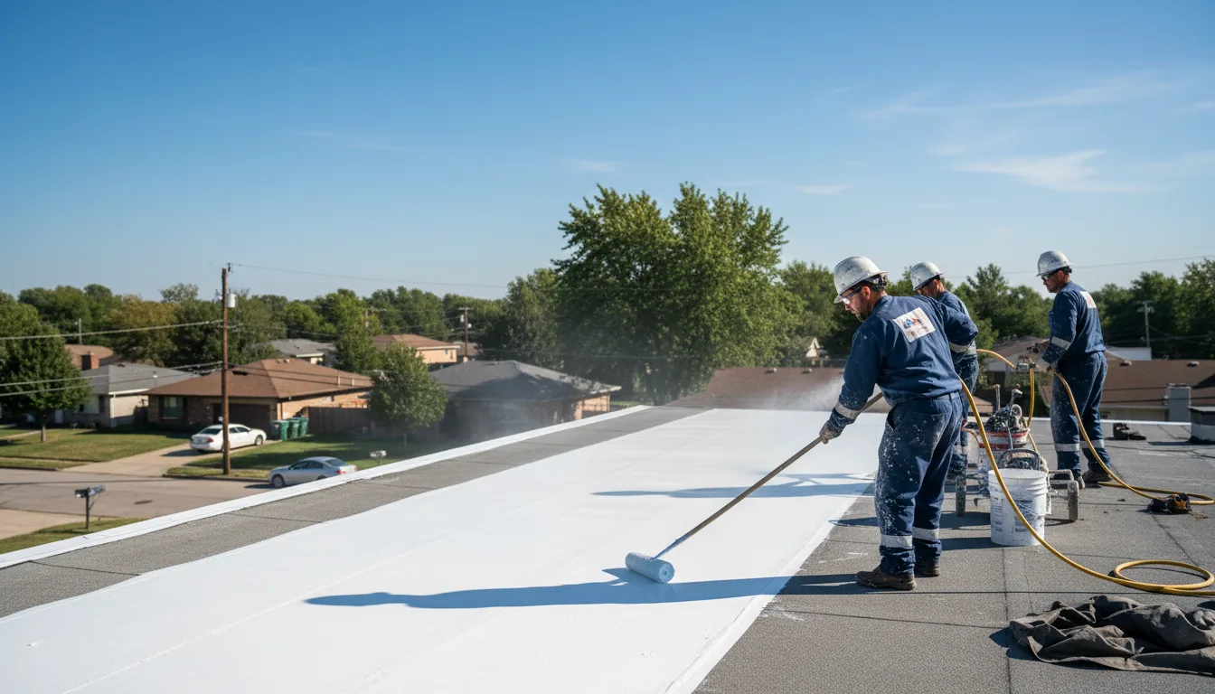 Commercial roof coating in Winnsboro, TX near me